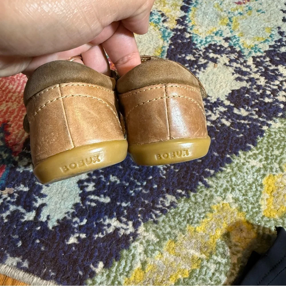 Bobux Brown Leather Closed-Toe Sandals